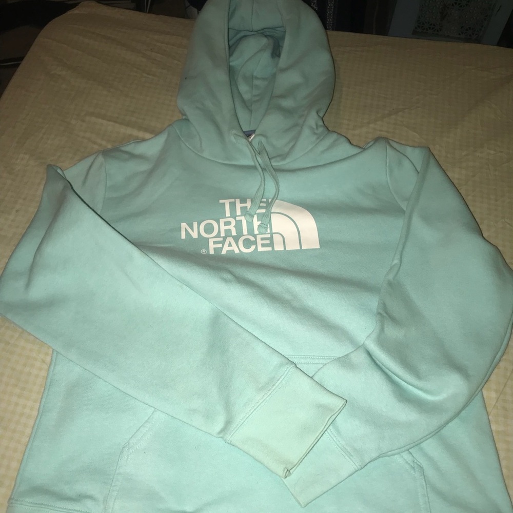 Tiffany blue North face hoodie $13 size L